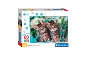 Palapelit - Clementoni Jigsaw Puzzle Super Color Lovely Kitty Twins 60 pcs. Lattia - 26599