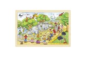 Palapelit - Goki Jigsaw puzzle 24 pcs - Visit at the Zoo Puu - 57808