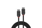 Näyttökaapeli - Lindy Black DisplayPort 1.2 Cable - 0.5m - 36490