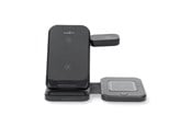 Puhelin - Adapterit & Laturit - Nedis Wireless Charger | 3-in-1 | 15 W | LED-indicator in use - WDCHAQ15W110BK