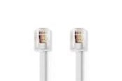 Puhelinkaapelit - Nedis Telecom Cable | RJ11 Male | RJ11 Male | 10.0 m - TCGB90200WT100