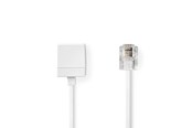 Puhelinkaapelit - Nedis TCGL90205WT100 telephone cable - TCGL90205WT100