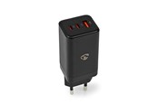 Puhelin - Adapterit & Laturit - Nedis Universal GaN Wall Charger - WCGPD65W100BK