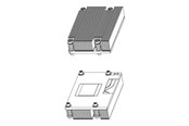 CPU-jäähdytys - Dell - processor heatsink - for CPU 95W or higher customer kit - CPU Heatsink (Ilman tuuletinta) - 412-BBJD