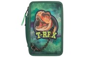 Lisätarvikkeet kouluun - Depesche Dino World - T-rex - Triple Pencil Case - Green with Chain - 412506