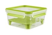 Keittiötarvikkeet - EMSA CLIP & GO - food storage container - green transparent - 1.3 L - 3110600386