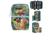 Lisätarvikkeet kouluun - Depesche Dino World Triple Pencil Case DANGER - 0411757