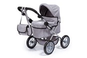 Nuket, pehmolelut ja oheistarvikkeet - Bayer Design Dolls Pram Trendy - Grey - 13010AA