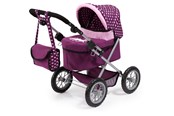 Nuket, pehmolelut ja oheistarvikkeet - Bayer Design Dolls Pram Trendy - Purple - 13037AA