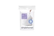 Siivous - Simplehuman Koodi B mittatilaustyönä tehdyt roskapussit, 30 kpl, valkoinen - CW0161