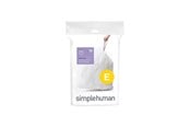 Siivous - Simplehuman Koodi E mittatilaustyönä tehdyt roskapussit, 20 kpl, valkoinen - CW0164