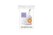 Siivous - Simplehuman Koodi H mittatilaustyönä tehdyt roskapussit, 20 kpl, valkoinen - CW0168