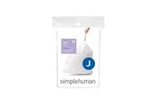 Siivous - Simplehuman Koodi J mittatilaustyönä tehdyt roskapussit, 20 kpl, valkoinen - CW0169