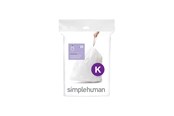Siivous - Simplehuman Koodi K mittatilaustyönä tehdyt roskapussit, 20 kpl, valkoinen - CW0171