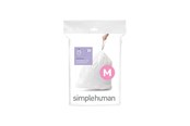 Siivous - Simplehuman Koodi M mittatilaustyönä tehdyt roskapussit, 20 kpl, valkoinen - CW0173