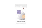 Siivous - Simplehuman Koodi Q mittatilaustyönä tehdyt roskapussit, 20 kpl, valkoinen - CW0176