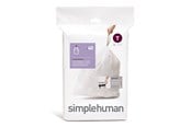 Siivous - Simplehuman Koodi T mittatilaustyönä tehdyt roskapussit, 20 kpl, valkoinen - CW0216