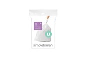 Siivous - Simplehuman Koodi U mittatilaustyönä tehdyt roskapussit, 20 kpl, valkoinen - CW0217