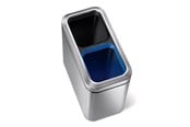 Jätteiden lajittelu - Simplehuman 20L (10/10), ohut avokierrätyssäiliö, harjattua ruostumatonta terästä - CW1470
