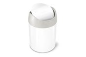 Jätteiden lajittelu - Simplehuman 1,5L miniroskakori, valkoinen - CW2079