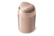 Jätteiden lajittelu - Simplehuman 1,5L miniroskakori, ruusukulta - CW2085