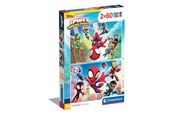 Palapelit - Clementoni Jigsaw Puzzle Super Color Spidey and His Amazing Friends 2x60pcs. Lattia - 21625