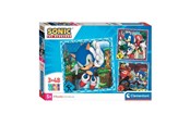 Palapelit - Clementoni Jigsaw Puzzle Super Color Square Sonic 3x48pcs. Lattia - 25320