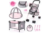 Nuket, pehmolelut ja oheistarvikkeet - Bayer Design Buggy Set with Butterflies - 21533AB