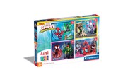 Palapelit - Clementoni Jigsaw Puzzle 4in1 Spidey and His Amazing Friends Lattia - 21528