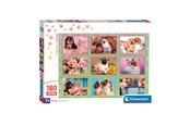 Palapelit - Clementoni Jigsaw Puzzle Super Color Puppies Collage 180pcs. Lattia - 29788