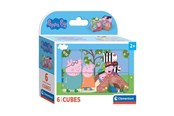 Palapelit - Clementoni Block Puzzle Peppa Pig 6 pcs. Palikka - 40659