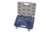 Käsityökalut - VAERK Socket wrench set 1/4-1/2" 58 parts - 129-58-4