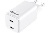 Puhelin - Adapterit & Laturit - Sandberg 2-Port USB-C AC Charger - 441-56