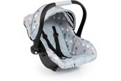Nuket, pehmolelut ja oheistarvikkeet - Bayer Design Deluxe Car Seat with Canopy for Dolls - Grey w/ Stars - 67907AA