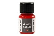 Luovat leikit - Creativ Company Glass Color Transparent Paint - Red 30ml - 31673
