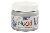 Luovat leikit - Creativ Company Mucki Finger Paint - Silver Metallic 150ml - 34752