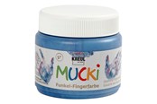 Luovat leikit - Creativ Company Mucki Finger Paint - Blue Metallic 150ml - 34755