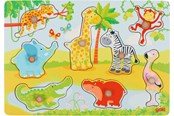 Vauva- ja taaperolelut - Goki African Animals Lift Out Puzzle - 57397