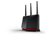 Reitittimet - ASUS RT-BE86U -Wi-Fi 7 - 2.6 GHz CPU - 1GB RAM - Router 802.11a/b/g/n/ac/ax/be (Wi-Fi 7) - 90IG08W0-MO9A0V