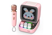 Kannettavat & Bilekaiuttimet - Divoom Ditoo-Mic Mini Karaoke Machine Pixel Art Bluetooth Speaker - Pink - 6958444603858
