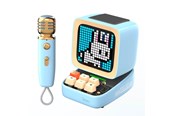 Kannettavat & Bilekaiuttimet - Divoom Ditoo-Mic Mini Karaoke Machine Pixel Art Bluetooth Speaker - Blue - 6958444603889