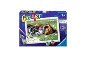 Luovat leikit - Ravensburger CreArt Painting by Numbers - Sleeping Cats and Dogs - 289301