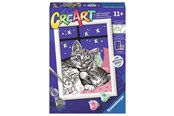 Luovat leikit - Ravensburger CreArt Painting by Numbers - Sleepy Kittens - 202133