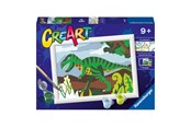 Luovat leikit - Ravensburger CreArt Painting by Numbers - Wandering Dinosaur - 235612