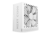 Virtalähde - NZXT C-Series C1200 (2024) White Virtalähde - 1200 Watt - 135 mm - ATX 3.1 - 80 Plus Kulta sertifioitu - PA-2G2BW-EU
