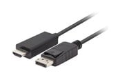 Näyttökaapeli - Lanberg adapter cable - DisplayPort / HDMI - 1.8 m - CA-DPHD-11CC-0018-BK