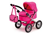 Nuket, pehmolelut ja oheistarvikkeet - Bayer Design Doll's Pram Trendy - Pink - 13029AA