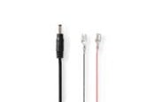 Sisäiset virtakaapelit - Nedis Power Cable | F1 | DC Female | Straight | Straight | Copper | 2.00 m - WCPC2012BK