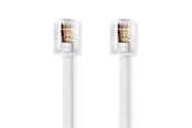 Puhelinkaapelit - Nedis TCGL90200WT20 telephone cable - TCGL90200WT20