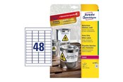 Paperit, valokuvapaperit ja tarrat - Avery Zweckform L4778-8 - labels - 384 label(s) - 45.7 x 21.2 mm - L4778-8